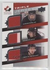 2014 Upper Deck Team Canada Juniors Triple Jersey Aaron Ekblad Adam Pelech 1o3