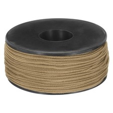 1.18mm x 164 Feet Paracord Micro Cord Rope 100 LB Braided Cord, Light Brown