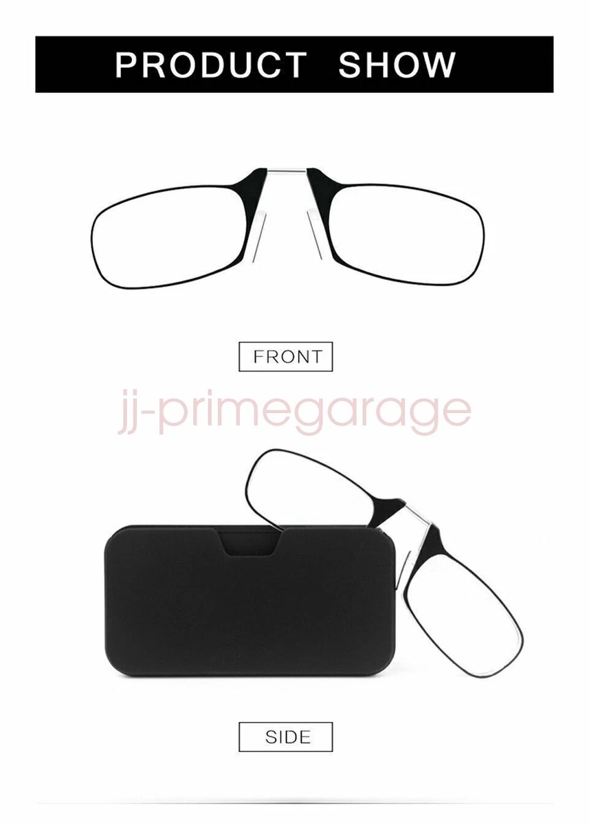 Ultra Thin Reading Glasses Nose Clip Optics Presbyopic +1.0 +1.5 +2.0 +2.5 +3.0