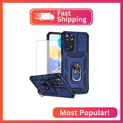 Yodueiv for Redmi Note 11 (4G)/Redmi Note 11S 2201117TY Case with Tempered Glass