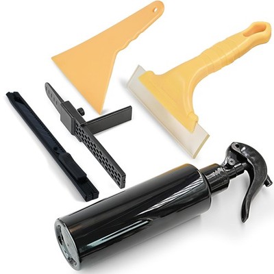 Möbelfolie Applikationswerkzeug Set 5tlg TPR Rakel Kantenschneider Set