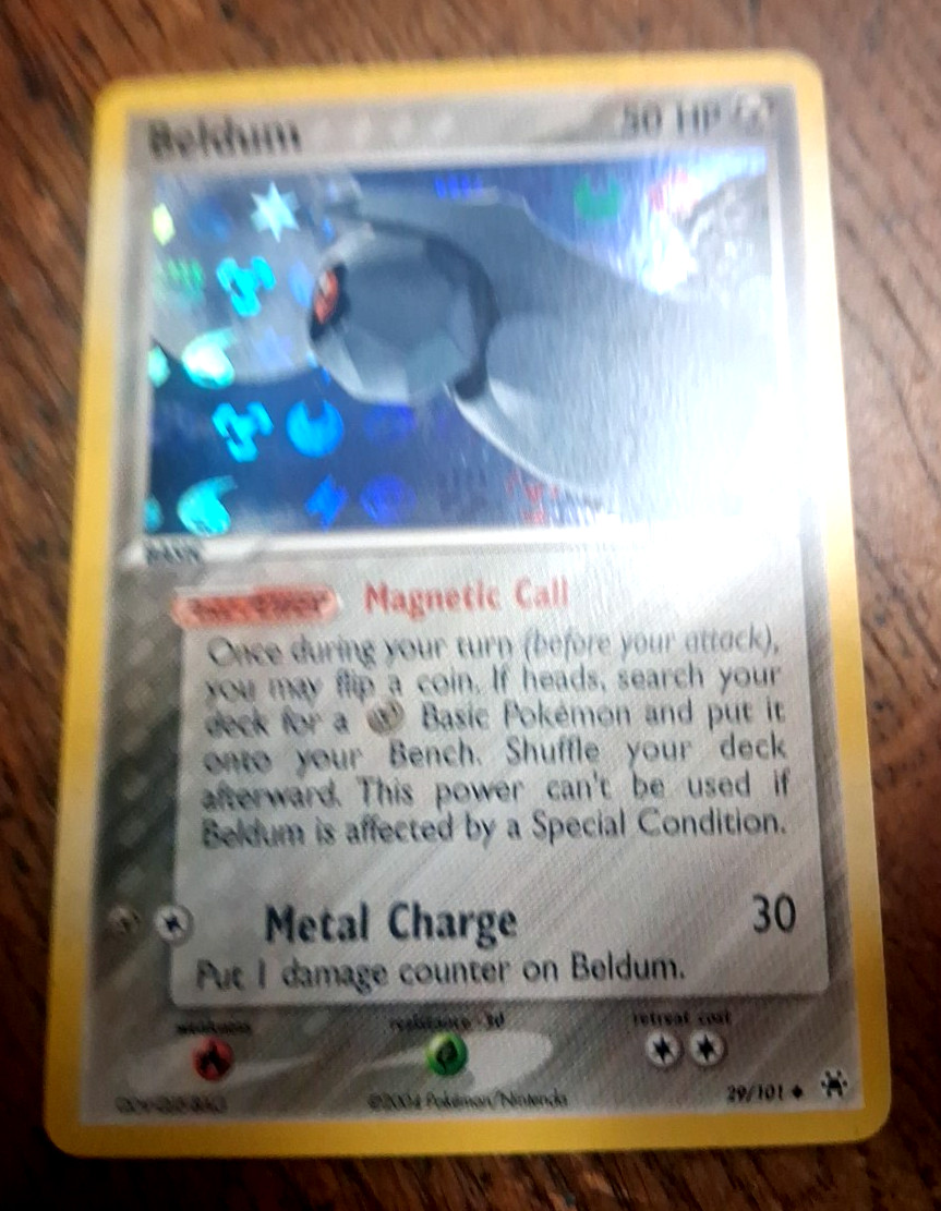 Pokemon Beldum Hidden Legends 29/101 Reverse Holo NM Fast Ship 