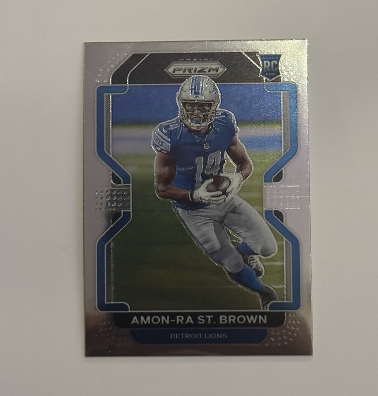 Panini 2021 Prizm Amon-Ra St. Brown Rookie Base Detroit Lions #358