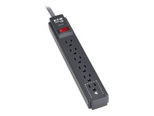 Eaton TLP610DB 6-Outlet Surge Protector 1200 Joules 10 ft Black