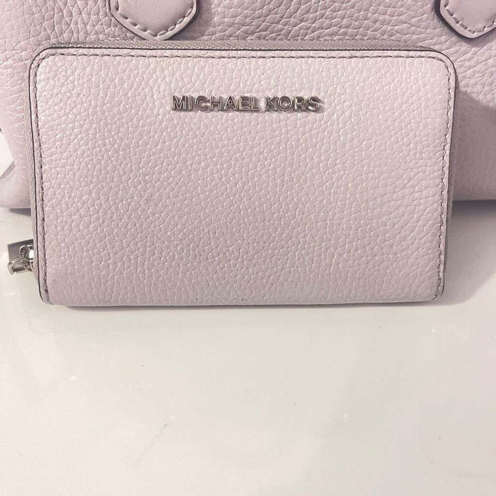 Michael Kors Camille Small Satchel & Wallet Set Lavender Mist Purple thumbnail 6