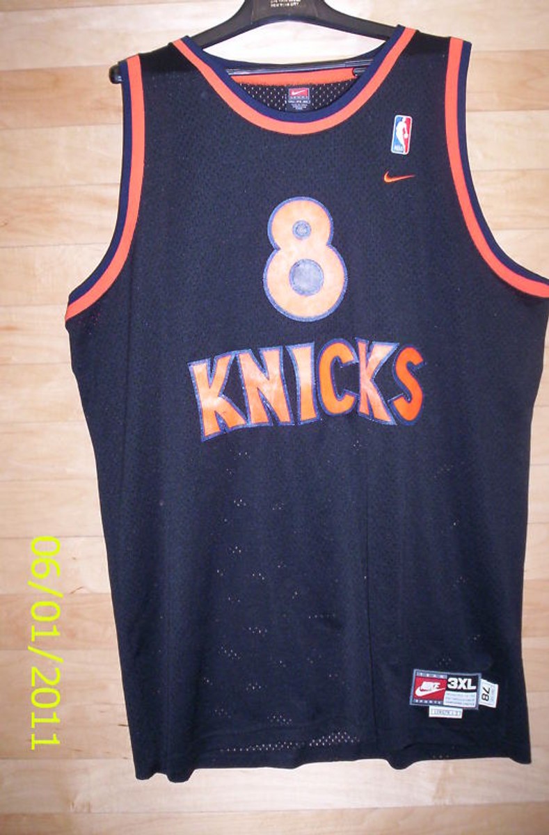 Vtg New York Knicks #8 Sprewell jersey mens 3XL Sewn | eBay