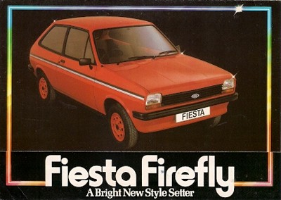 Ford Fiesta Firefly Mk1 Limited Edition 1980 UK Markt Faltprospekt 950 1100