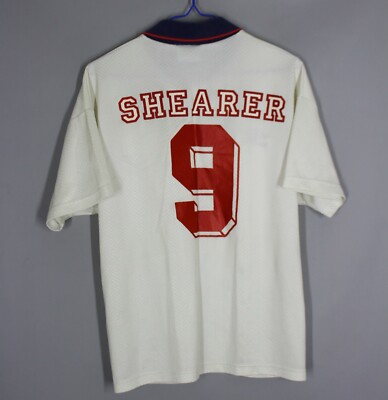 Maillot Vintage Angleterre Umbro 1997-1999 Domicile – #9 Shearer
