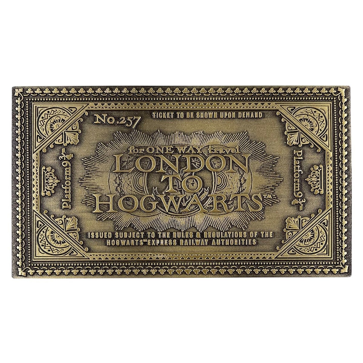 Harry Potter Hogwarts Express Train Ticket Limited Edition