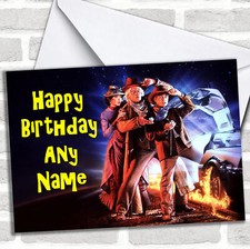 Image of Back To The Future Personalised Birthday Card