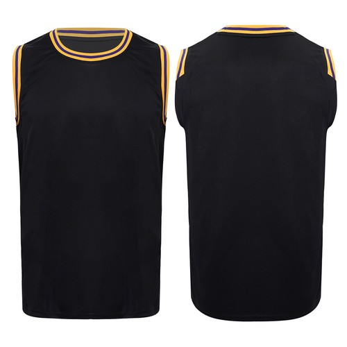 Mens Tank Mesh Jersey Breathable Top Basketball Vest Male Sports Muscle Shirts - Picture 30 of 94