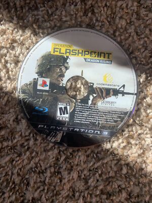 Authentic Sony Playstation 3 PS3 Operation Flashpoint Dragon Rising Disc Only