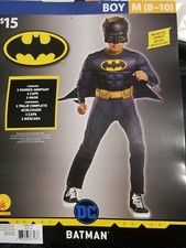 DC Comics Boys Batman Halloween Costume M 8-10 NEW