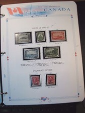 Canada Stamp Scott# 173-177(173,175MNH) rest MH King George V etc  1926-31  C239