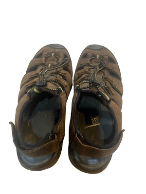 Keen Men\'s Rialto Closed Toe Waterproof Leather Sandal-Bison/Brown Size  9.5 Keen Men main image 4