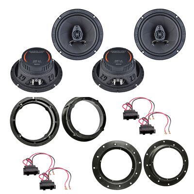 Ground Zero GZIF 6.5 Koaxial Lautsprecher Einbauset für Golf 5 vorne hinten