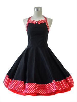 Classical Retro Rockabilly Vintage Dress 40s 50s 60s Party Dancing Dresses Red | eBay Classical Retro Rockabilly Vintage Dress 40s 50s 60s Party Dancing Dresses Red | eBay