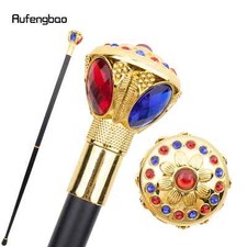 Golden Red Blue Flower Fashion Stick Decorative Stick Fashionable Cane 91cm
