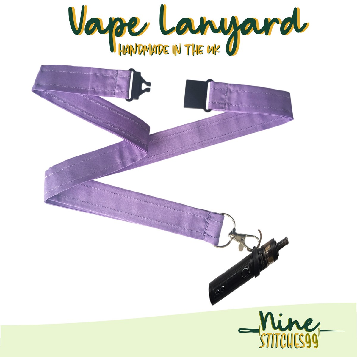 Universal vape E cig Holder ring with Lanyard Neck Strap Handmade VIOLET  Gift