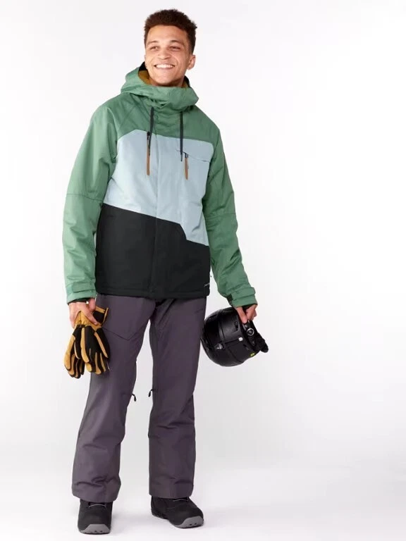 Brand New 686 Mens Geo Insulated Jacket Cypress Green Colorblock XL  - Image 3 of 4