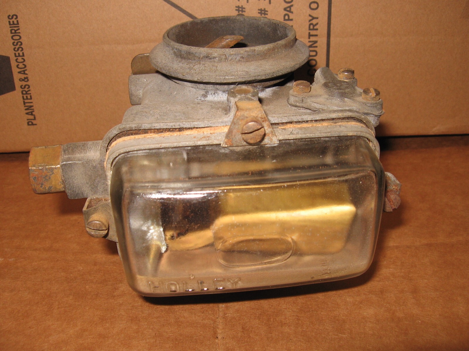 HOLLEY 1904 CARBURETOR with GLASS BOWL COVER 19521956 FORD eBay