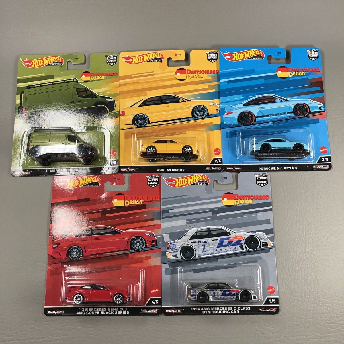 2022 Hot Wheels Premium DEUTSCHLAND DESIGN Complete Set 01