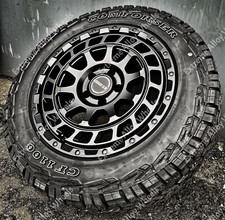 16" Cruize Black Alloy Wheels Fits Man Tge 5 Stud Models + All Terrain Tyres