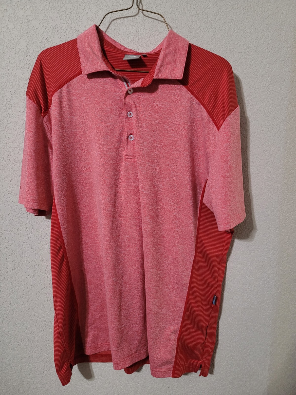 PING Sensor Cool Mens Large Button Short Sleeve G… - image 1