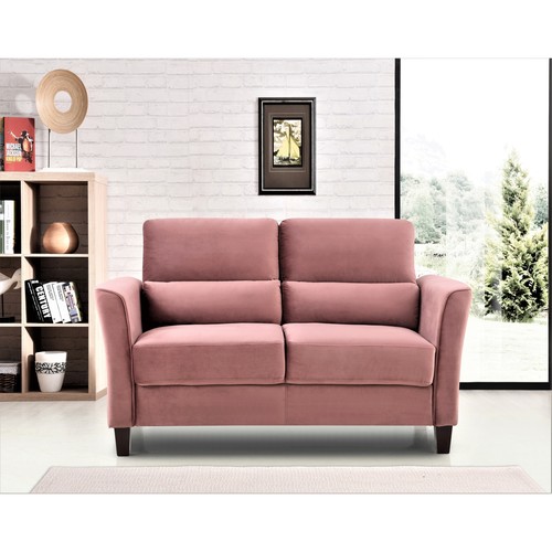 Mcguinness Velvet Loveseat Pink Modern & Contemporary eBay