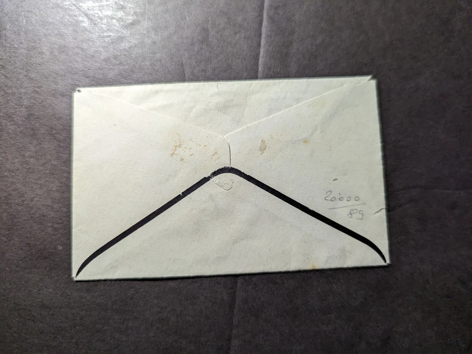 British Occupied Libya RPPC Tripolitania Overprint Mini Mourning Cover to Italy - Image 2 of 2