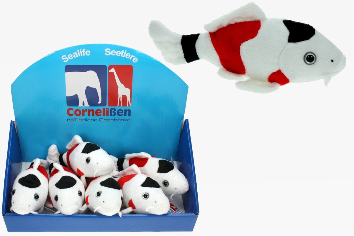 Cornelißen Koi-Karpfen Plüschtier – Ca. 22 Cm, Weich, Mit Granulateinlage, Für Kinder Ab 3 Jahren