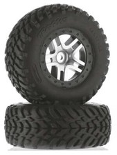 Traxxas 6892 Tires/Wheels Assembled Glued SCT Split-Spoke Sati