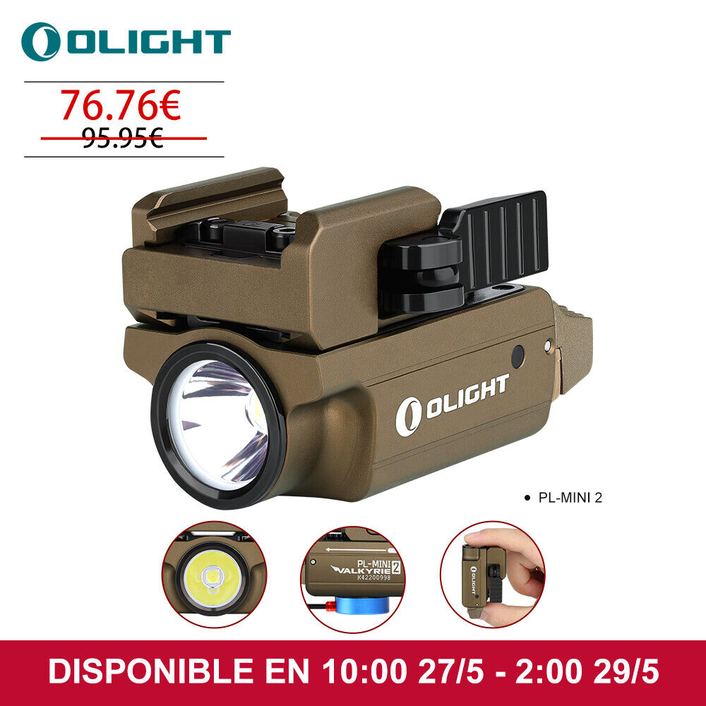 OLIGHT Tactical PLMINI 2 linterna luz de pistola 600 lúmenes LED recargable...