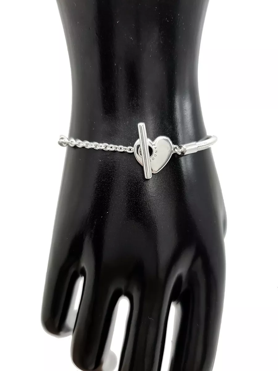 T bar sales heart bracelet