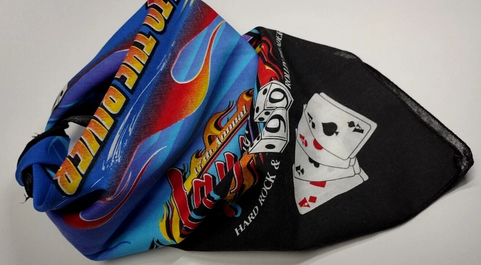 Vegas BANDANA Hard Rock Laughlin River Run 17º Anual Diseñado por BISHOP '98 Foto 3 de 4