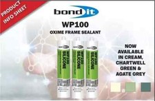 WP100 Silicone Bond it  Sealant Rapid Cure External Door Windows Coloured 300ml
