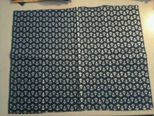 Anchors on Navy Blue Fabric 262689