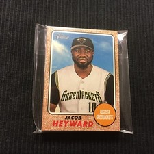 (10) 2017 TOPPS HERITAGE MINORS #134 JACOB HEYWARD LOT  AUGUSTA GREENJACKETS