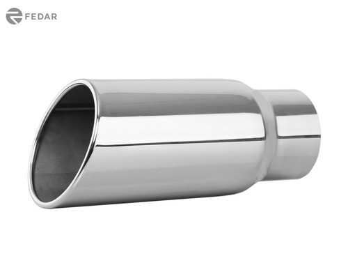 MBRP T5161 Tip, 4.5" OD, DW Angle Rolled End, 2.5" Inlet 11" In Length, T304, Universal