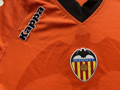 VALENCIA 2010 2011 AWAY FOOTBALL SHIRT SOCCER JERSEY KAPPA sz S