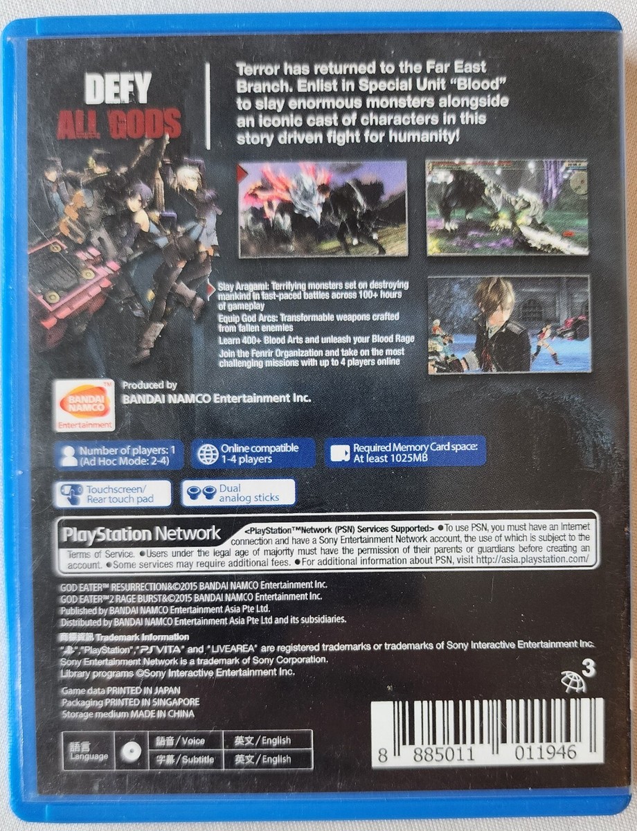God Eater 2: Rage Burst (PS Vita) au meilleur prix sur God Eater 2: Rage Burst (PS Vita) au meilleur prix sur