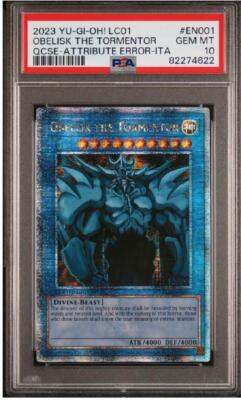 PSA10 YUGIOH EGYPTIAN GOD CARDS GBI-001 GBI-002 GBI-003 SLIFER