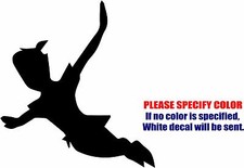 Flying Peter Pan Graphic Die Cut decal sticker Car Truck Boat Window Bumper 9"