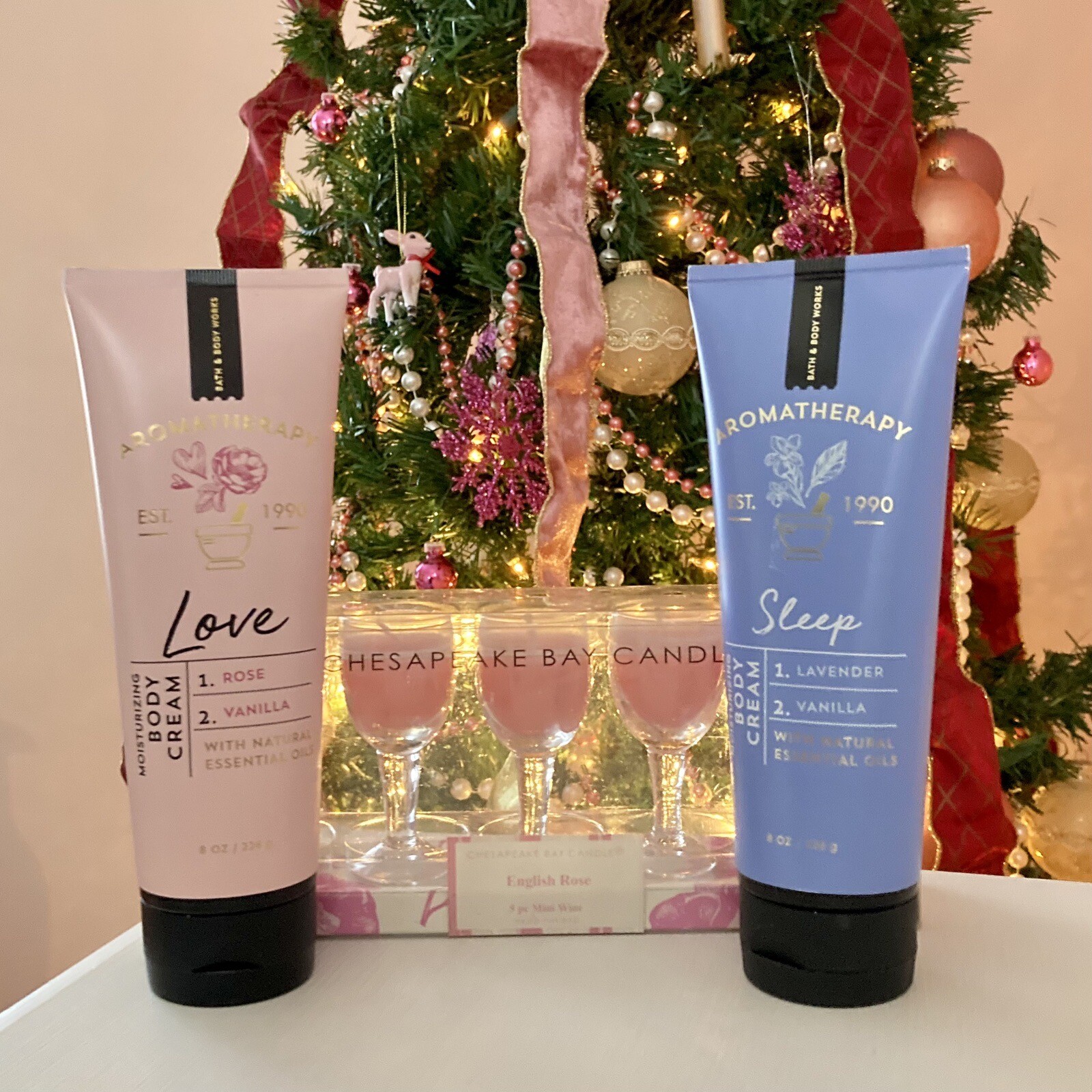 Bath & Body Works Aromatherapy LOVE + SLEEP Gift Set Body Cream Lotion