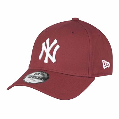 New Era Cap MLB 9Forty NY Yankees Youth Kinder Kappe Verstellbar Cardinal Rot