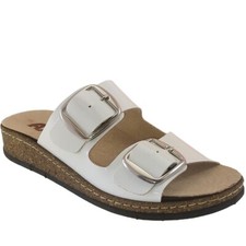 AXA CIABATTE PANTOFOLA SANDALI CON PLANTARE ESTRAIBILE 13080 BIANCO DAL 37 AL 41