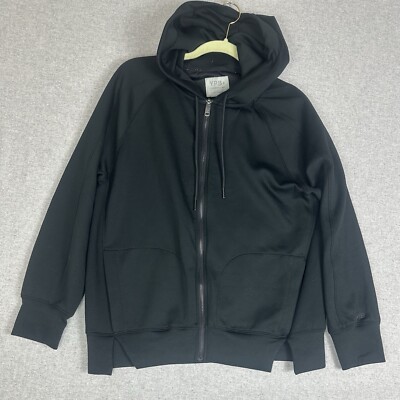 Abercrombie YPB Your Personal Best Hoodie Small Black Full Zip Jacket Pocket New
