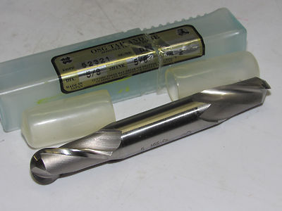 OSG SOSSNER 5/8'' x 5/8'' Shank 2 Flutes Ball Nose Double End Mill 5232100 Japan