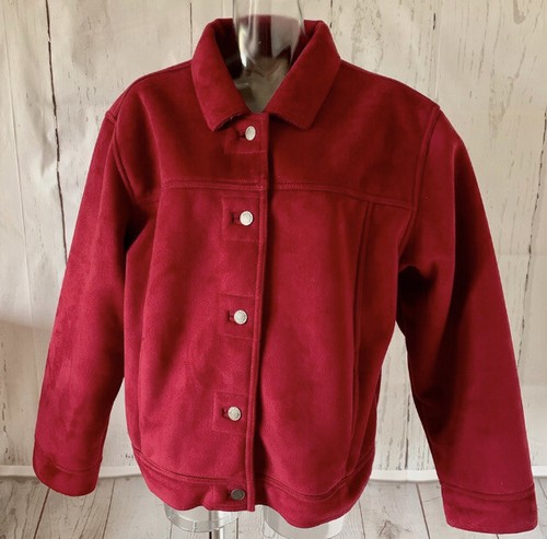 J. Jill Vegan Suede Fleece Jacket LP 