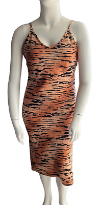 See You Monday Size L Satin Slip Midi Dress Tiger Animal Print Spaghetti Straps | eBay See You Monday Size L Satin Slip Midi Dress Tiger Animal Print Spaghetti Straps | eBay